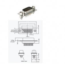 K86X-ED-15P-BR 15P 30VAC D-Sub High Density Connector